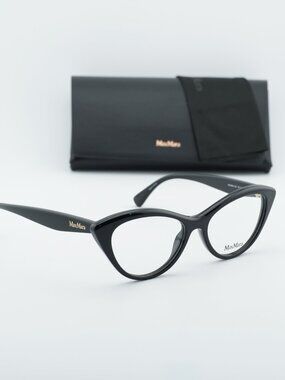 Max Mara MM5083 001 Cat Eye Eyeglasses - Shiny Black 53mm